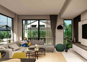 Вілли планування 2 + 1 і 3+1 в районі Кемер-Анталія 