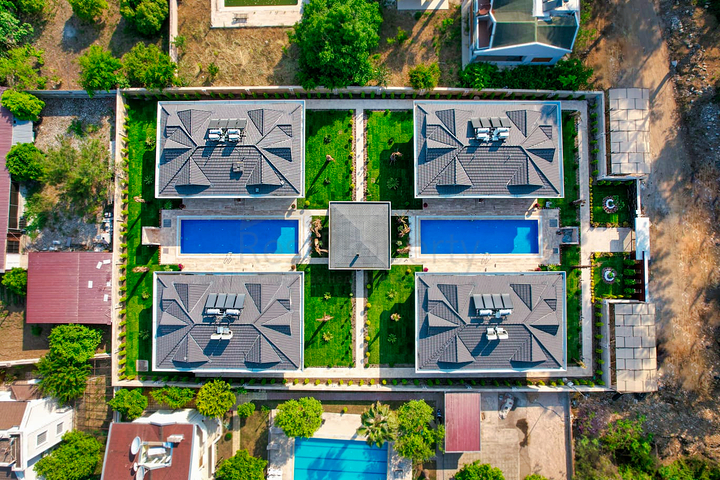 Вілла планування 4 + 1 в мікрорайоні Асланбуджак - Анталія