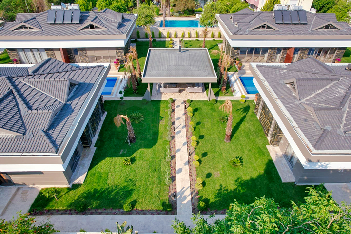 Вілла планування 4 + 1 в мікрорайоні Асланбуджак - Анталія