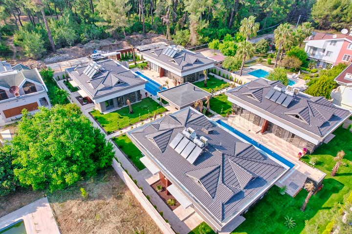 Вілла планування 4 + 1 в мікрорайоні Асланбуджак - Анталія