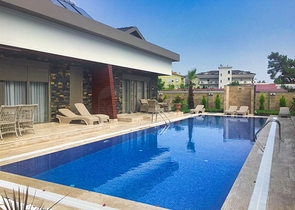 Вілла планування 4 + 1 в мікрорайоні Асланбуджак - Анталія