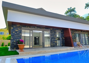 Вілла планування 4 + 1 в мікрорайоні Асланбуджак - Анталія