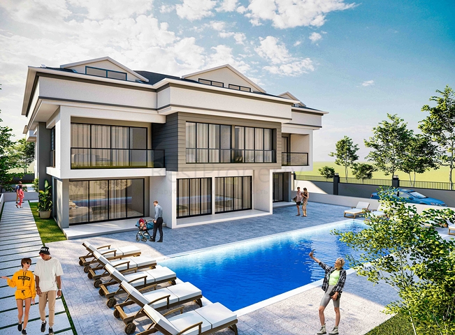 Квартира планування 3 + 1 дуплекс в районі Кемер-Анталія 