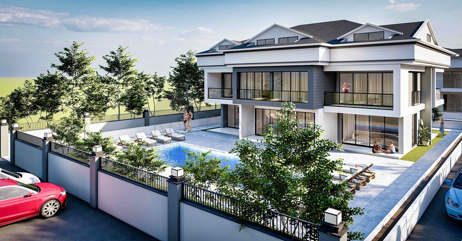 Квартира планування 3 + 1 дуплекс в районі Кемер-Анталія 