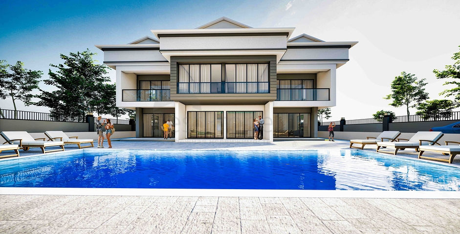 Квартира планування 3 + 1 дуплекс в районі Кемер-Анталія 