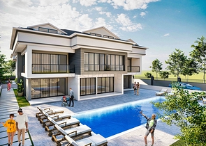 Квартира планування 3 + 1 дуплекс в районі Кемер-Анталія 