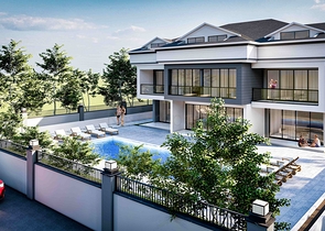 Квартира планування 3 + 1 дуплекс в районі Кемер-Анталія 