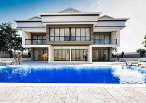 Квартира планування 3 + 1 дуплекс в районі Кемер-Анталія 