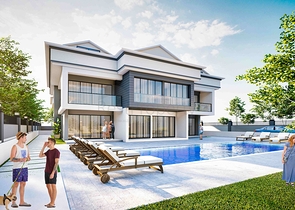 Квартира планування 3 + 1 дуплекс в районі Кемер-Анталія 