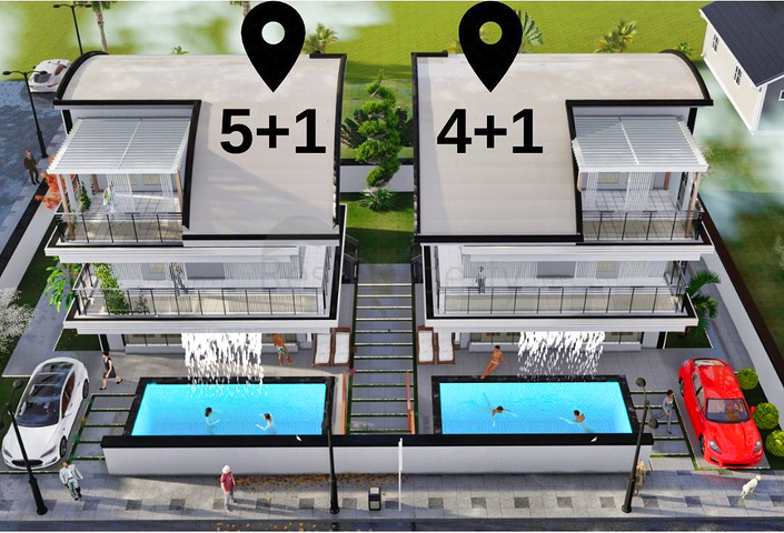 Вілла планування 5 + 1 в районі Белек - Анталія 