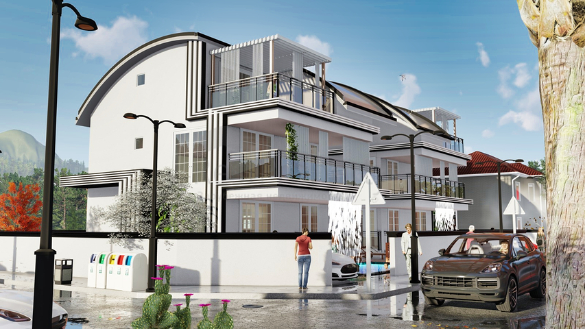 Вілла планування 5 + 1 в районі Белек - Анталія 