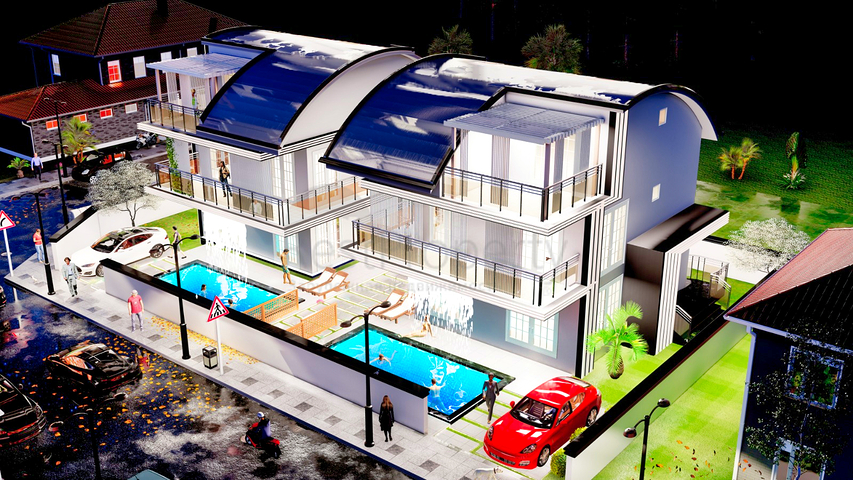 Вілла планування 5 + 1 в районі Белек - Анталія 