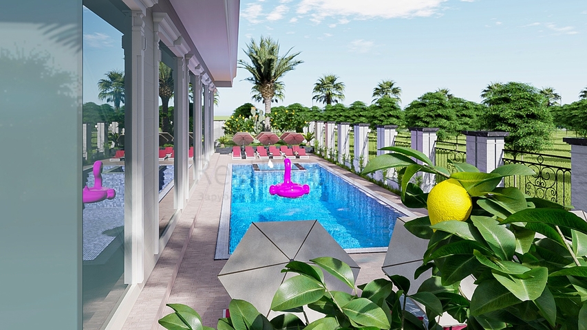 Квартира 1 + 1 в районі Махмутлар