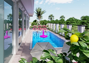 Квартира 1 + 1 в районі Махмутлар