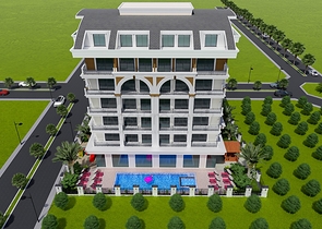 Квартира 1 + 1 в районі Махмутлар