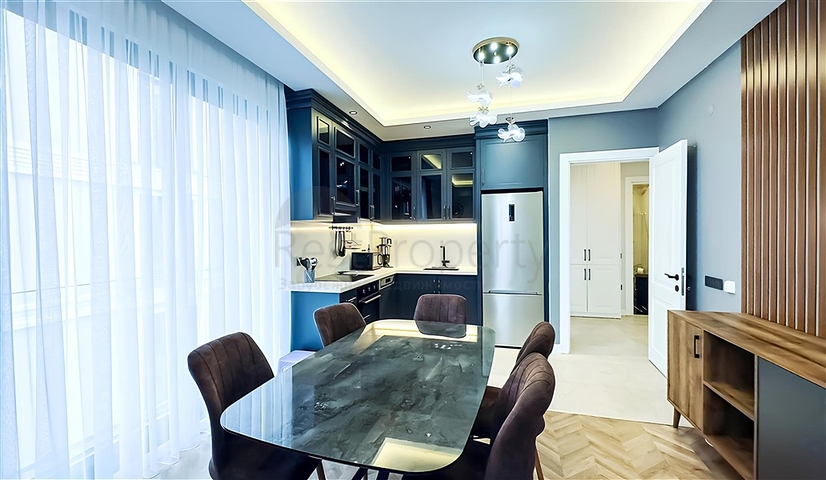 Мебльована квартира 1 + 1 в новому сучасному комплексі в центрі Аланії