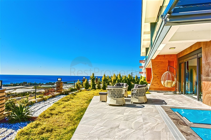 Комплекс розкішних вілл з видом на море в Авсалларі