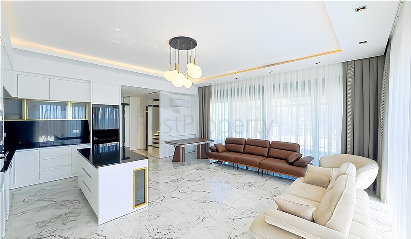 Комплекс розкішних вілл з видом на море в Авсалларі