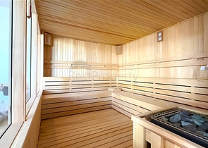 Сучасний дуплекс 2 + 1 з садом в комплексі біля моря 