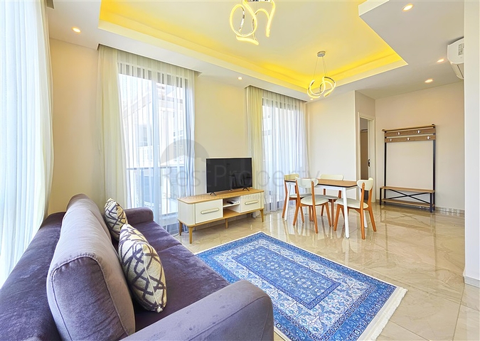 Сучасна квартира 1 + 1 в оренду в районі Оба-комфорт поруч з морем