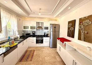 Простора мебльована вілла з терасою і басейном в оточенні природи