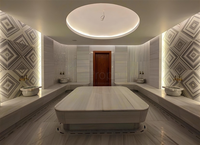 Розкішна квартира 3 + 1 з садом в елітному комплексі біля моря