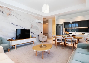 Розкішна квартира 3 + 1 з садом в елітному комплексі біля моря