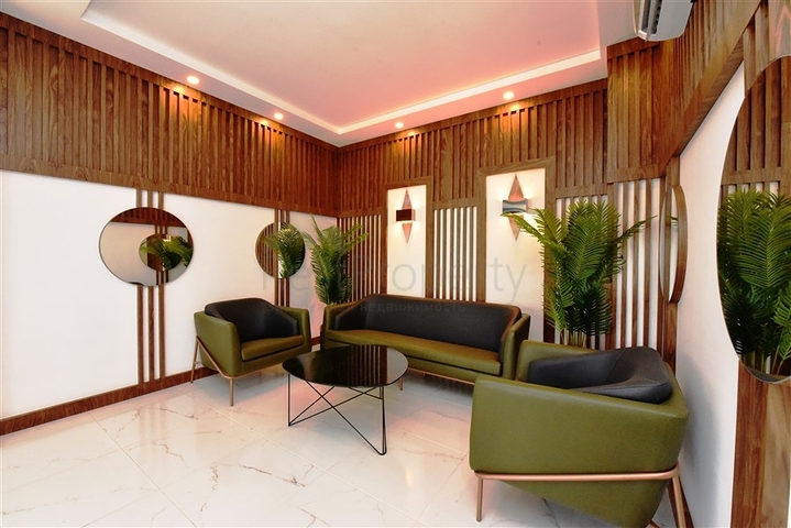 Пентхаус 2 + 1 з терасою в сучасному комплексі в районі Оба