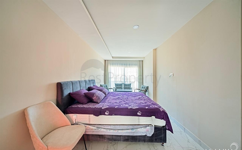 Простора мебльована квартира 3+1 в сучасному житловому комплексі в Авсалларі