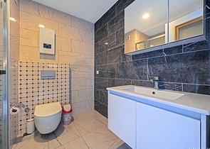 Простора мебльована квартира 3+1 в сучасному житловому комплексі в Авсалларі