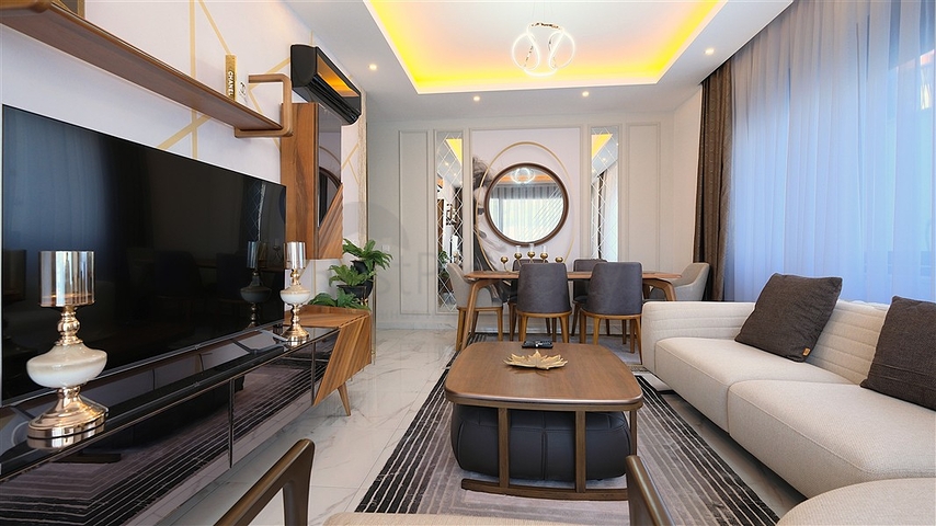 Просторий мебльований дуплекс з терасою і видом на море в сучасному житловому комплексі