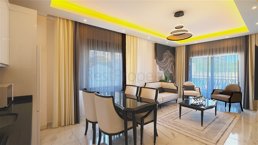 Просторий мебльований дуплекс з терасою і видом на море в сучасному житловому комплексі