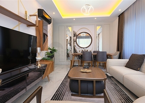 Просторий мебльований дуплекс з терасою і видом на море в сучасному житловому комплексі