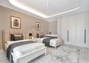 Сучасна вілла 3 + 1 з панорамним видом на море в районі Бекташ