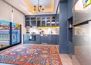 Розкішний пентхаус 4 + 1 з панорамним видом на море в центрі Аланії