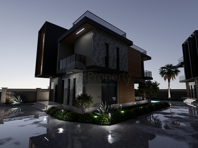 На продаж пропонуються вілли планування 4 + 1 в районі Дошемеалти - Анталія 