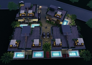 На продаж пропонуються вілли планування 4 + 1 в районі Дошемеалти - Анталія 