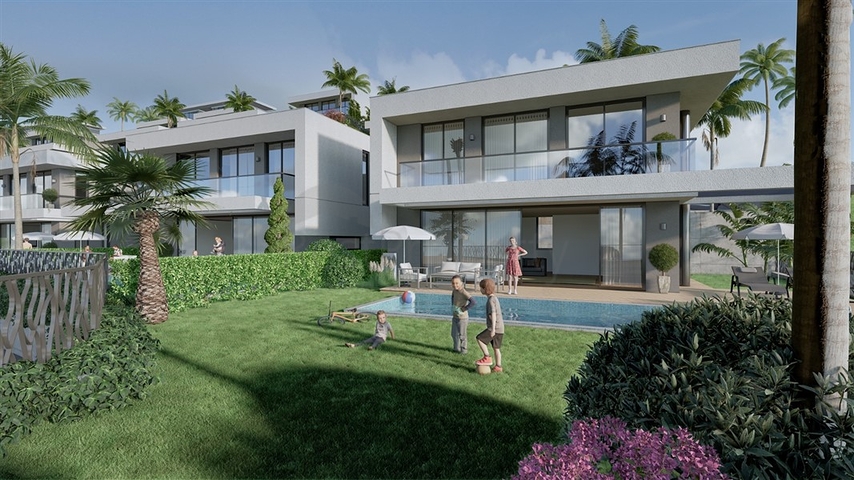 Сучасна вілла з панорамним видом на море в Каргиджаку