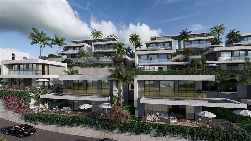 Сучасна вілла з панорамним видом на море в Каргиджаку