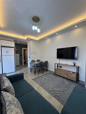 Сучасна квартира 1 + 1 в новому комплексі в Махмутларі всього 350 м від моря