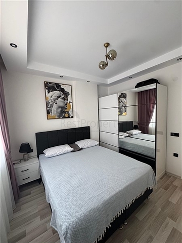 Сучасна квартира 1 + 1 в новому комплексі в Махмутларі всього 350 м від моря