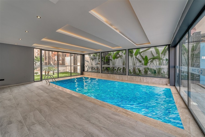 Сучасна квартира 1 + 1 в новому комплексі в Махмутларі всього 350 м від моря