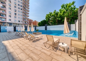 Сучасна квартира 1 + 1 в новому комплексі в Махмутларі всього 350 м від моря