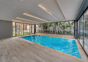 Сучасна квартира 1 + 1 в новому комплексі в Махмутларі всього 350 м від моря