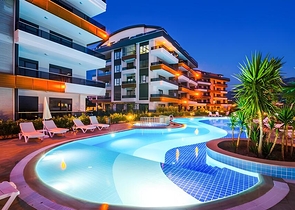 Пентхаус 6 + 1 з терасами в районі Оба